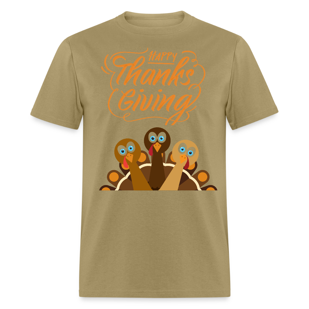Family Of Three 2025 Thankgiving - khaki
