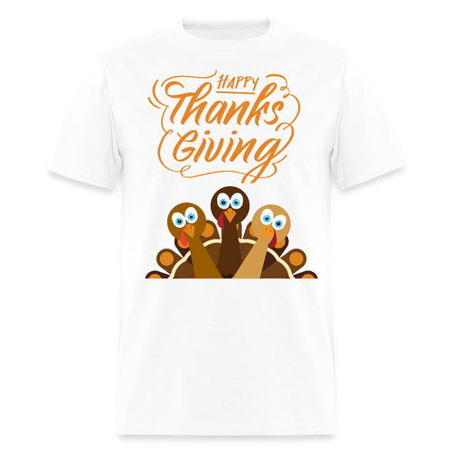 Family Of Three 2025 Thankgiving - white