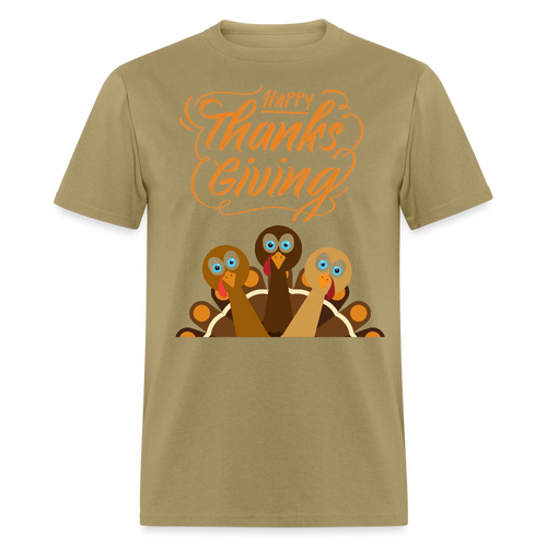 Family Of Three 2025 Thankgiving - khaki